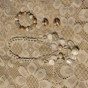 Vintage Necklace, Bracelet, and Earring Set